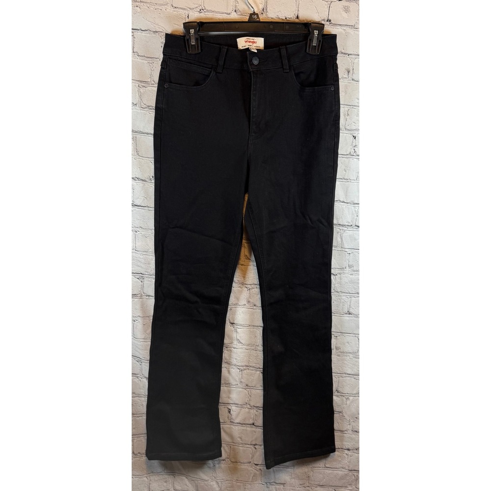 Wrangler Jeans Womens Size 6/28 Black High‎ Rise Bootcut Denim Pants